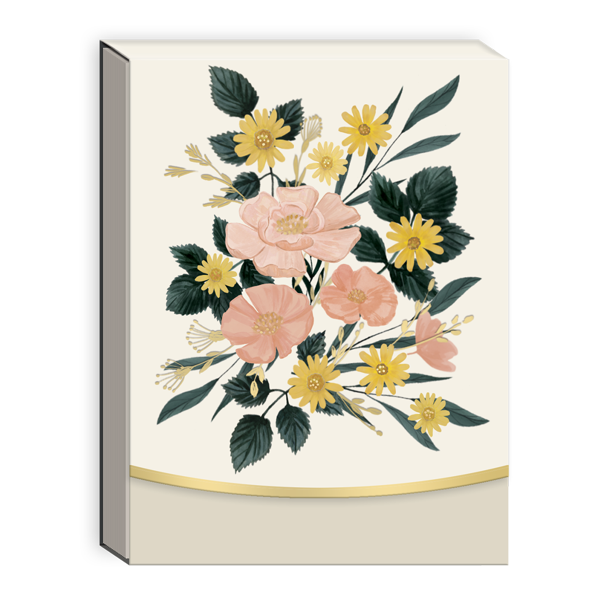 Pocket Notepad Cream Bouquet