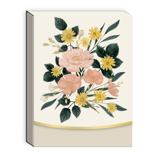 Pocket Notepad Cream Bouquet