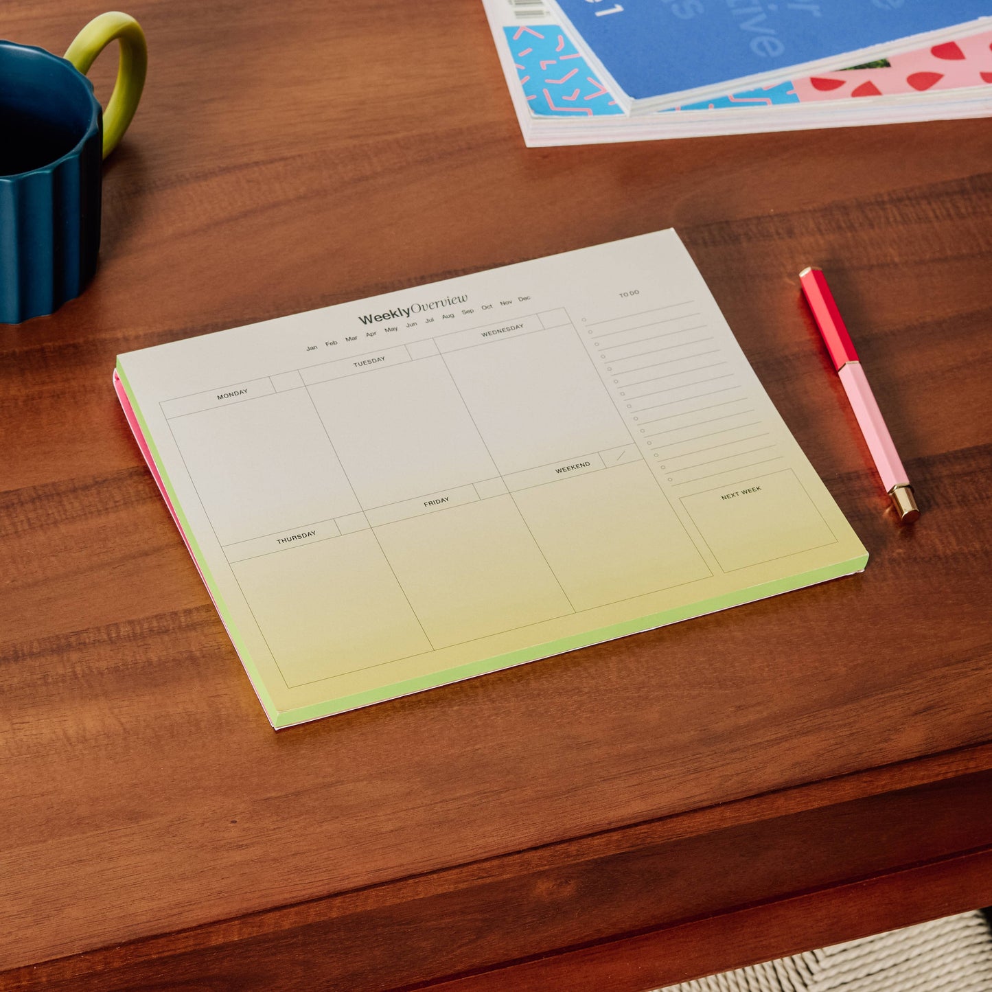 Weekly Desk Planner, Undated - Fresh Growth