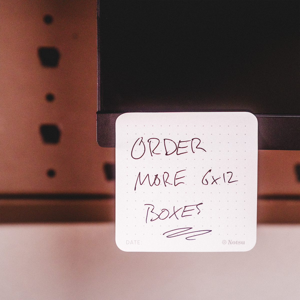 Dot Grid Sticky Notes 3x3" w/ Date Field (4-Pack)