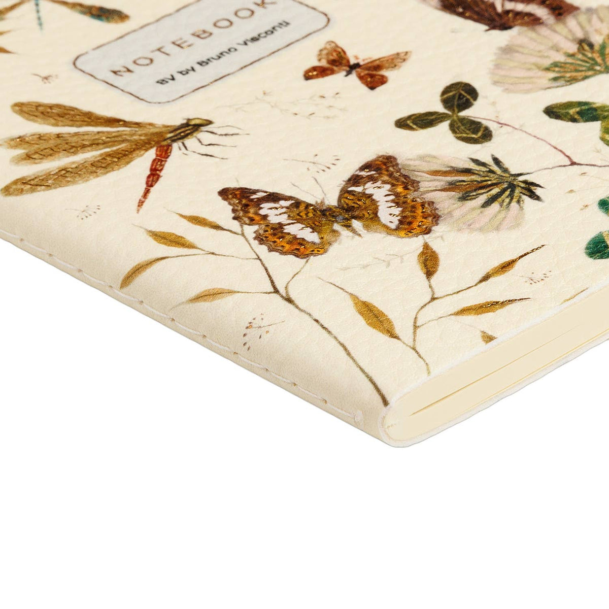 Vegan Leather A6 Passport Notebook - Butterflies and Friends
