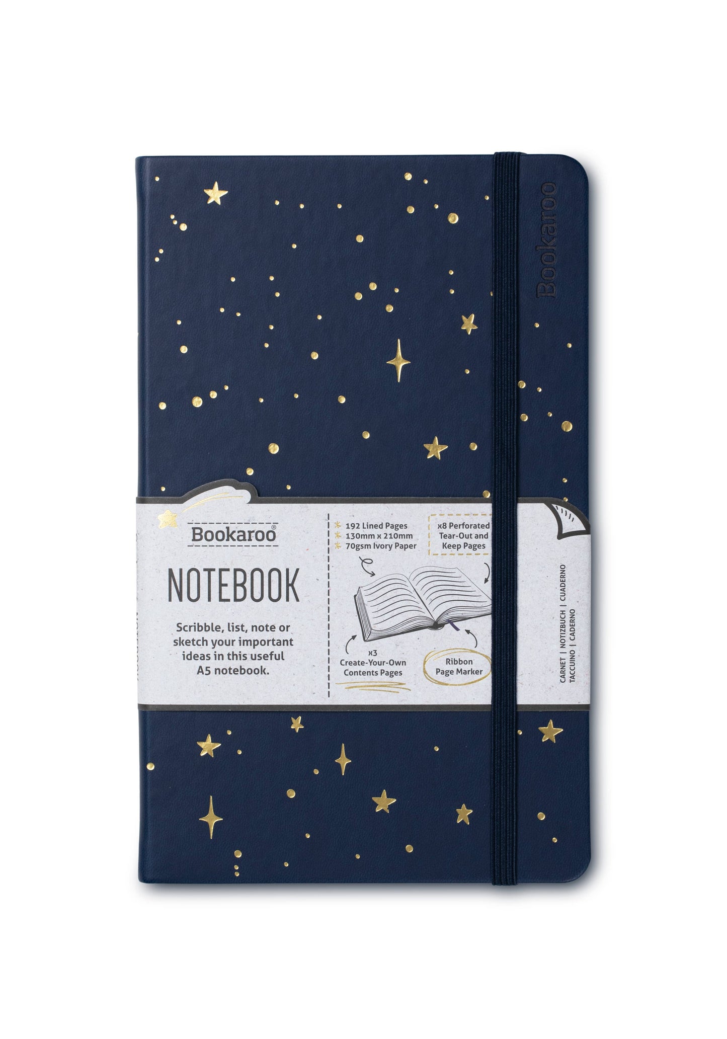 Bookaroo Moon & Stars Stationery: Gold Pen