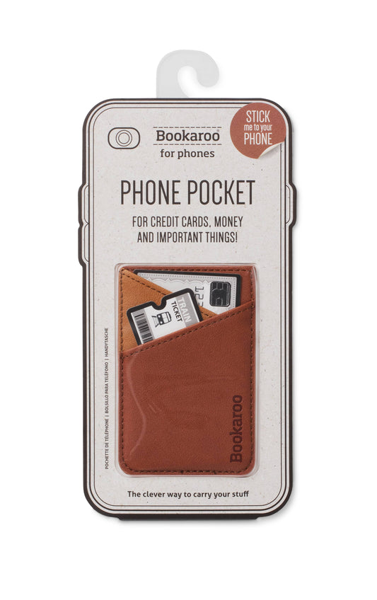 Bookaroo Phone Pocket: Brown