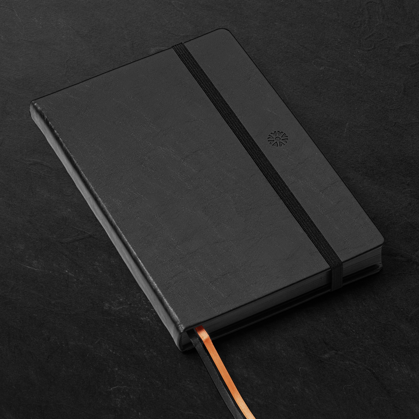 Pitch Black Dot Grid Notebook | (Black Pages) A5 & B5 Sizes : A5