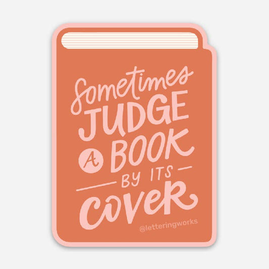 Sometimes Judge a Book By Its Cover Sticker