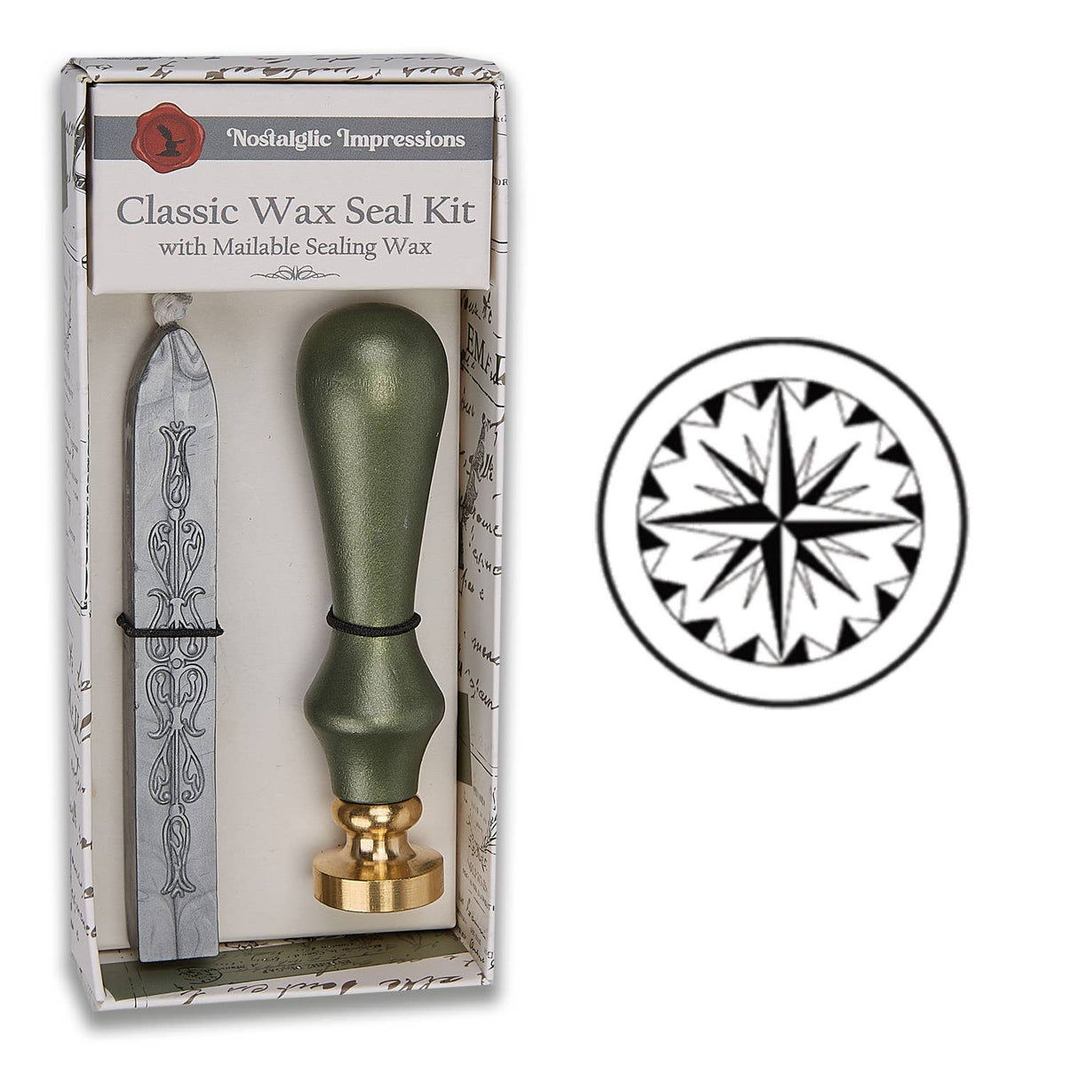 Nature-Inspired Wood Handle Wax Seal Kits: Branch Heart