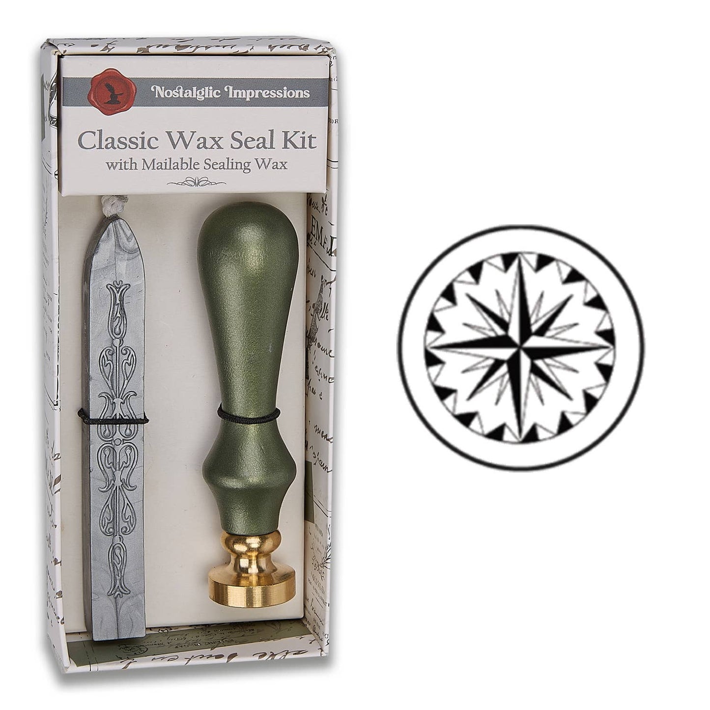 Nature-Inspired Wood Handle Wax Seal Kits: Wildflowers