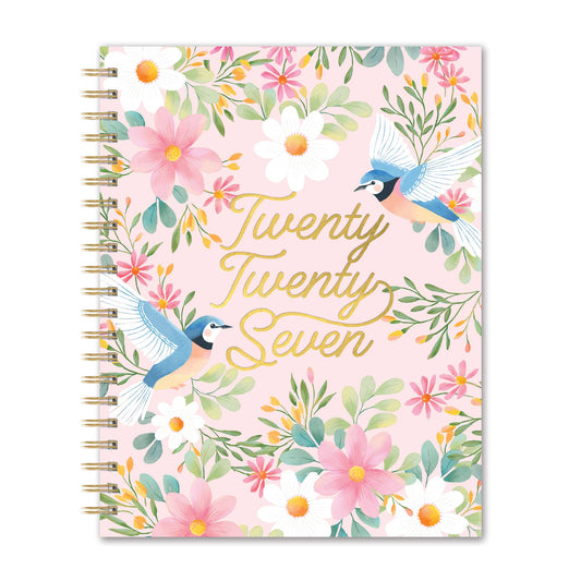 2027 Birds & Blooms Extra-Large Spiral Planner
