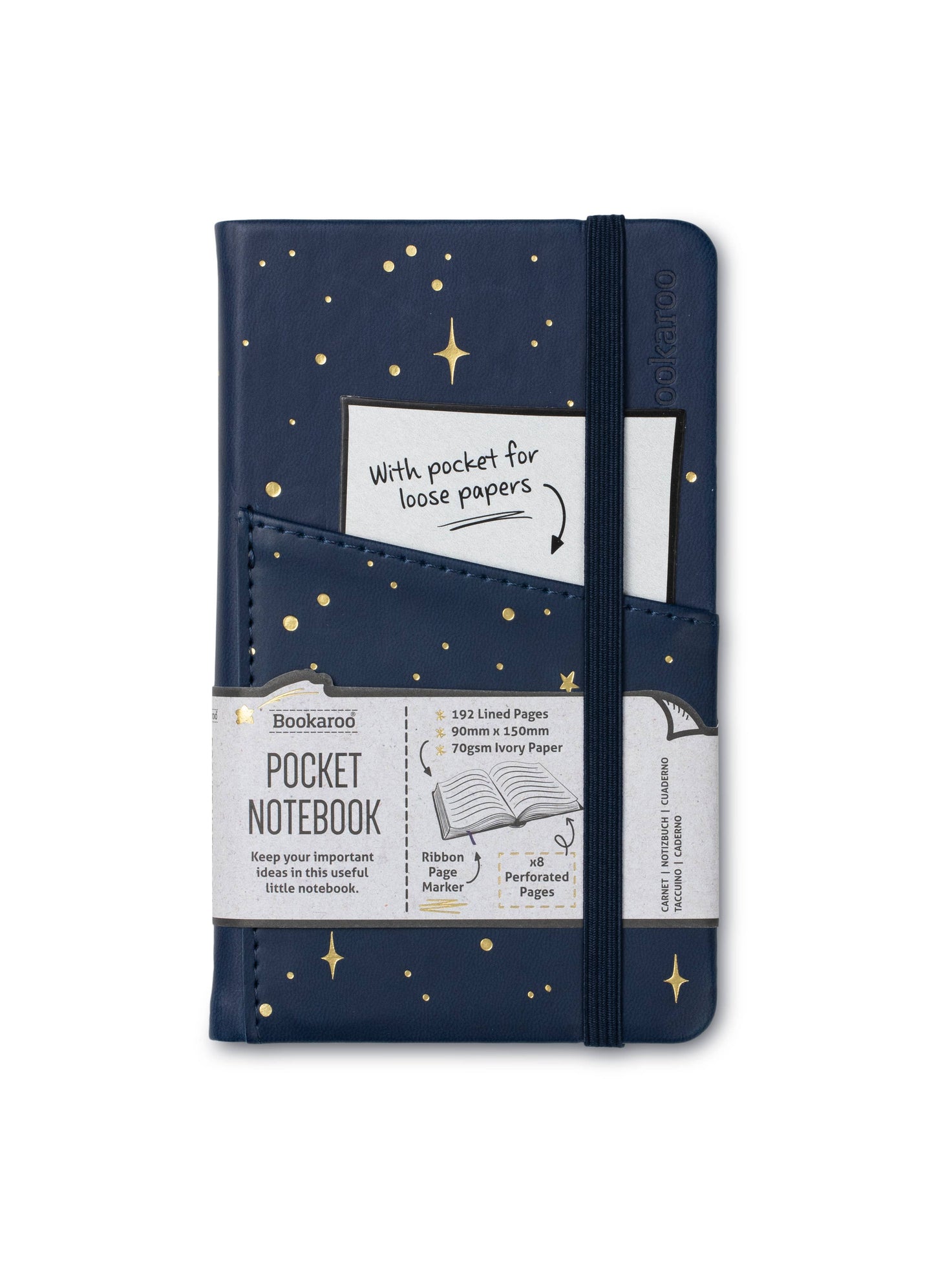 Bookaroo Moon & Stars Stationery: Gold Pen