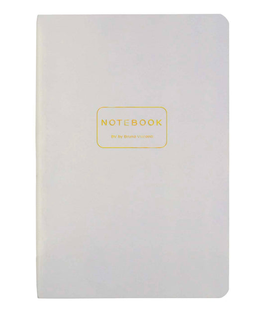 Vegan Leather A5 Notebook  - White