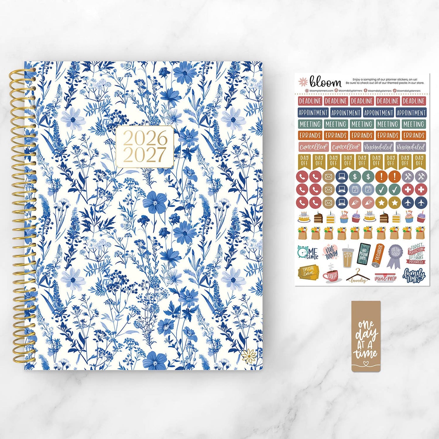 2026-27 Soft Cover Academic Planner, 8.5x11 Size: Boho Greenery