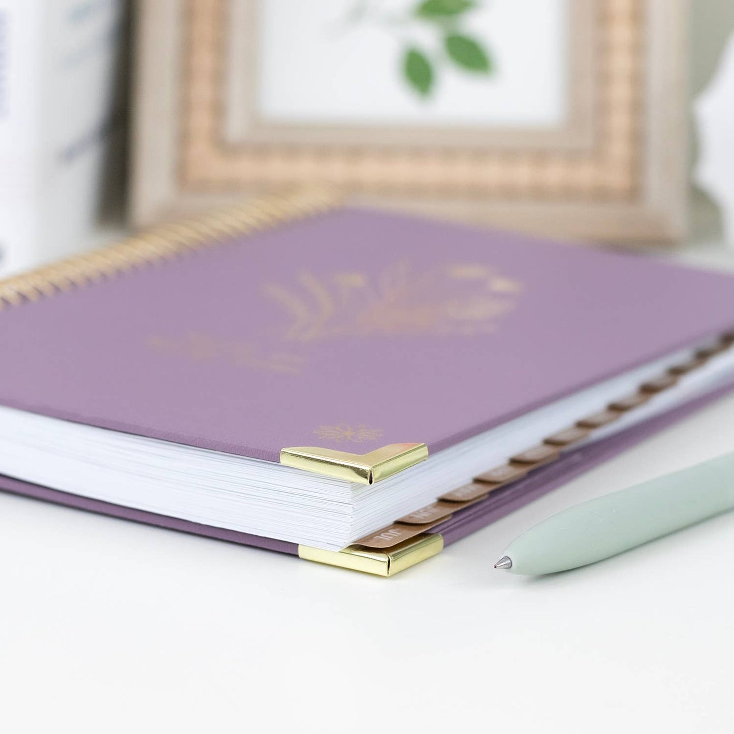 2026-27 Hard Cover Academic Planner, 5x8 Size (A5): Purple Linen