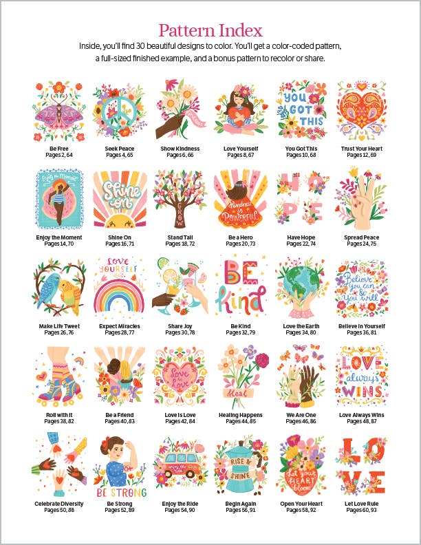 ColorMaps: Be Happy:Color-Coded Patterns Adult Coloring Book