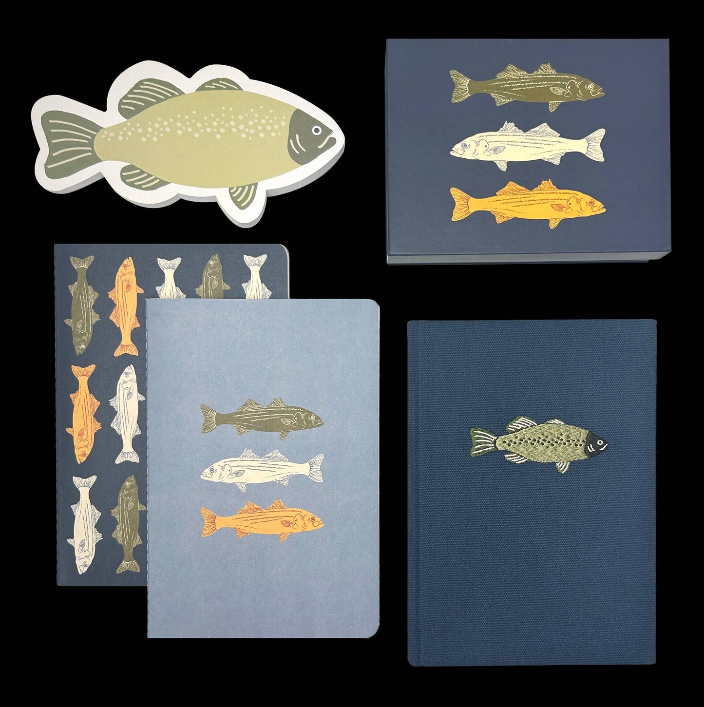 Sporting Goods Fish Notebook Set of 2