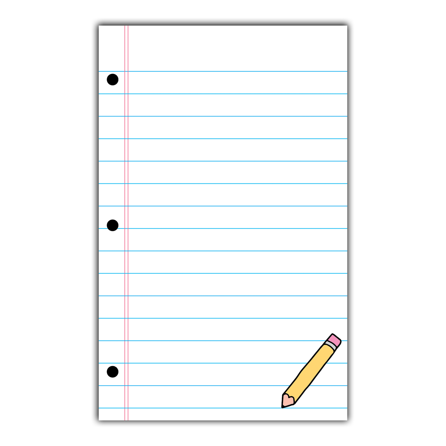 60 ct Mini Notecard - Lined Paper