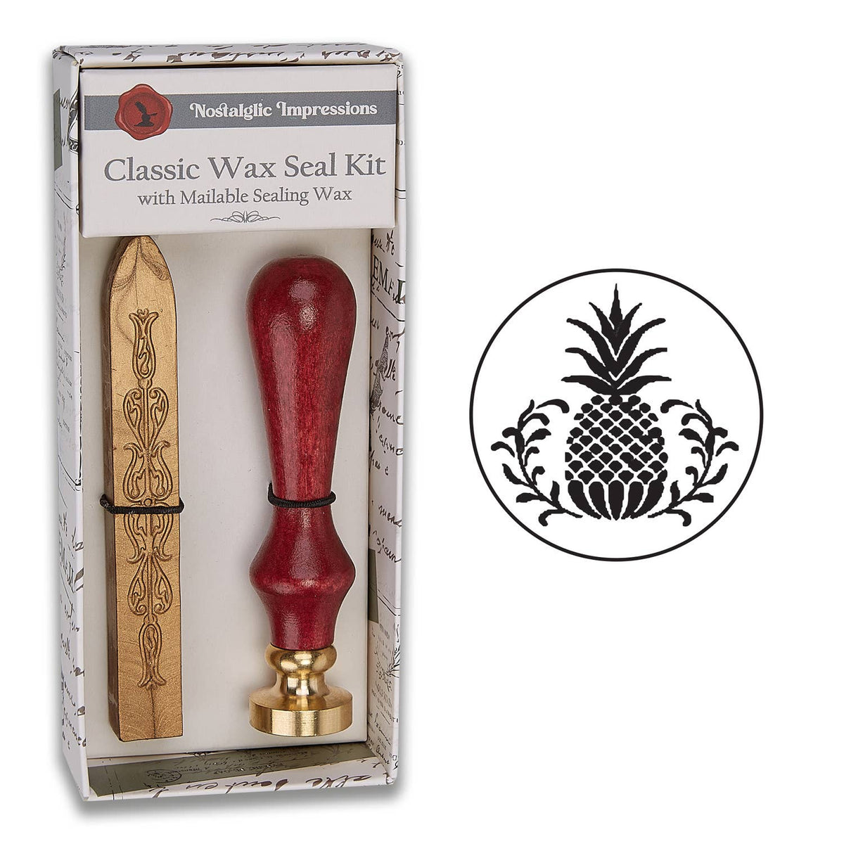Nature-Inspired Wood Handle Wax Seal Kits: Branch Heart
