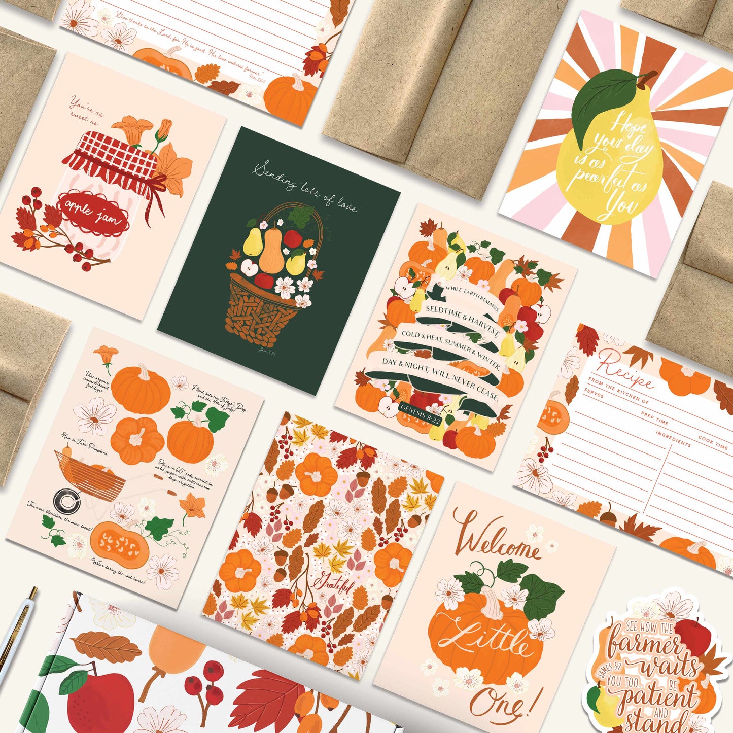 “Sending Lots of Love" John 3:16, Fall Sympathy Cards