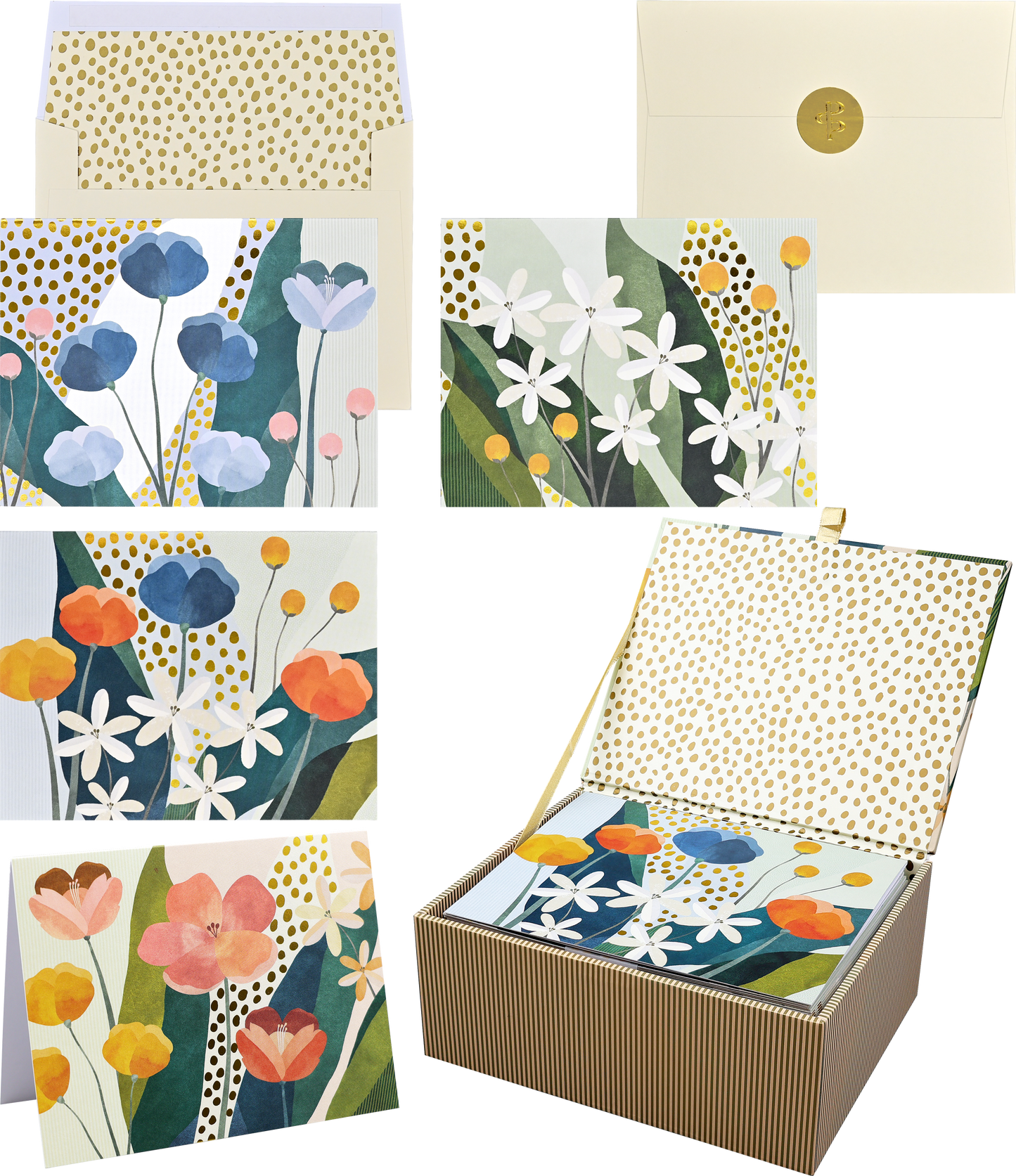 Floral Premium Note Cards