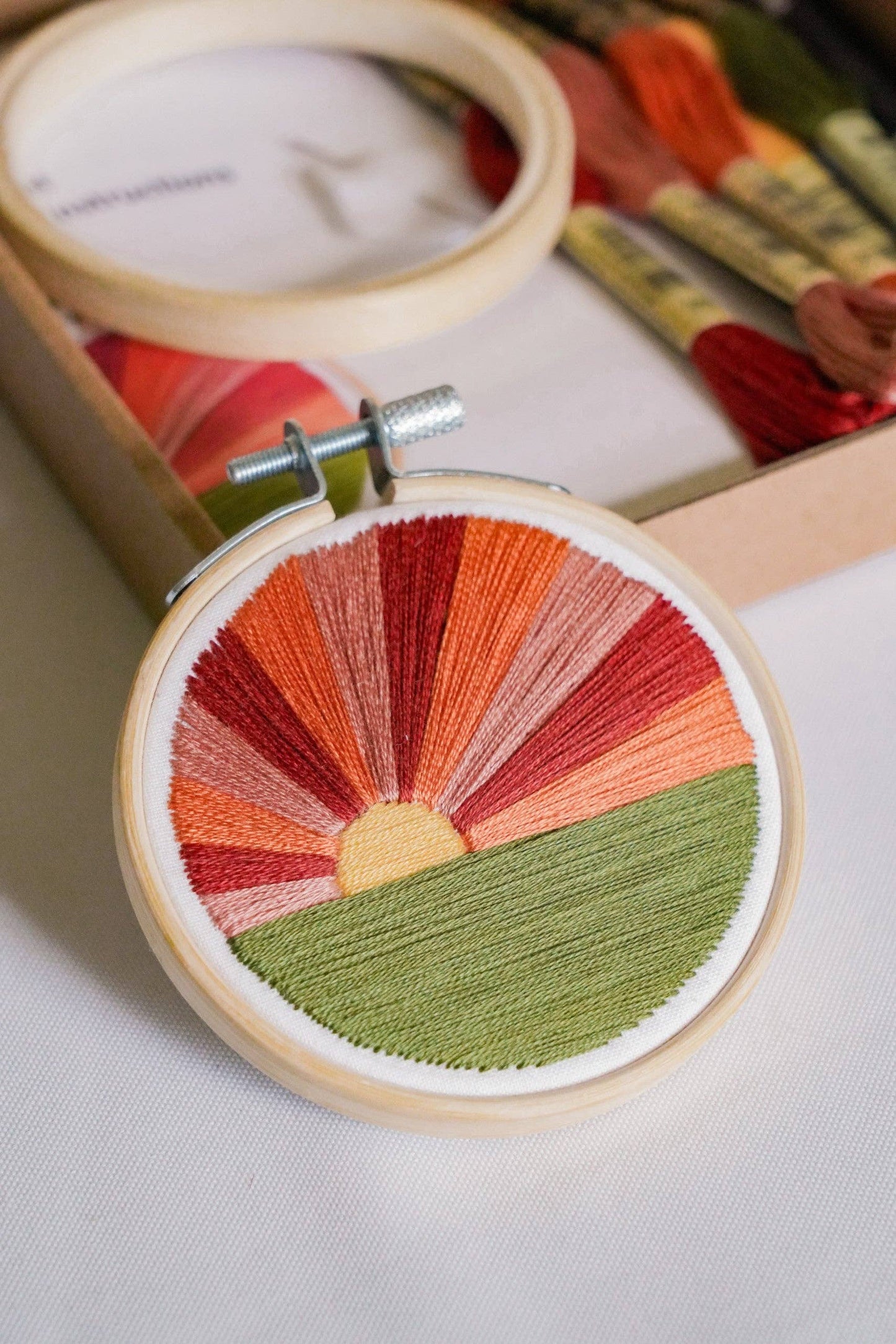 Mini Sunset 3" Hoop DIY Embroidery Kit