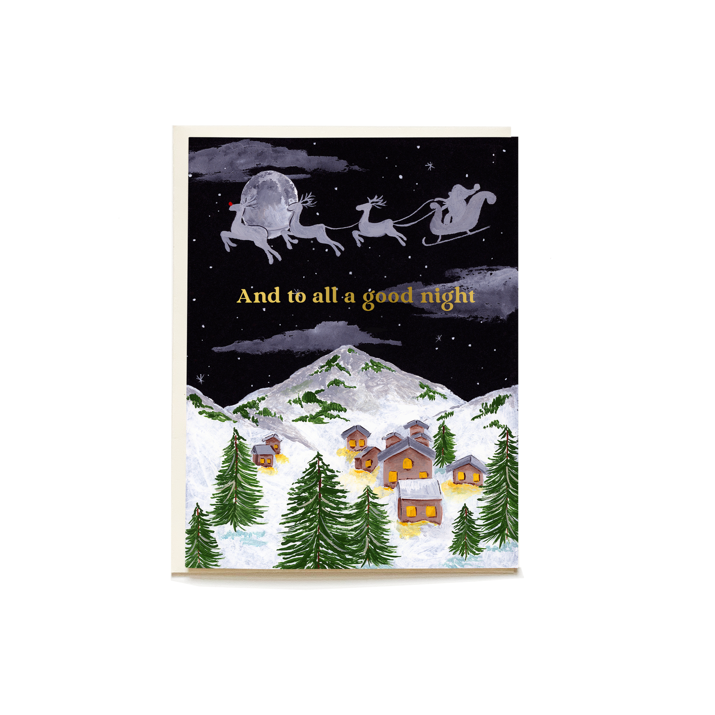 To All A Good Night Holiday Greeting Card - Set of 8