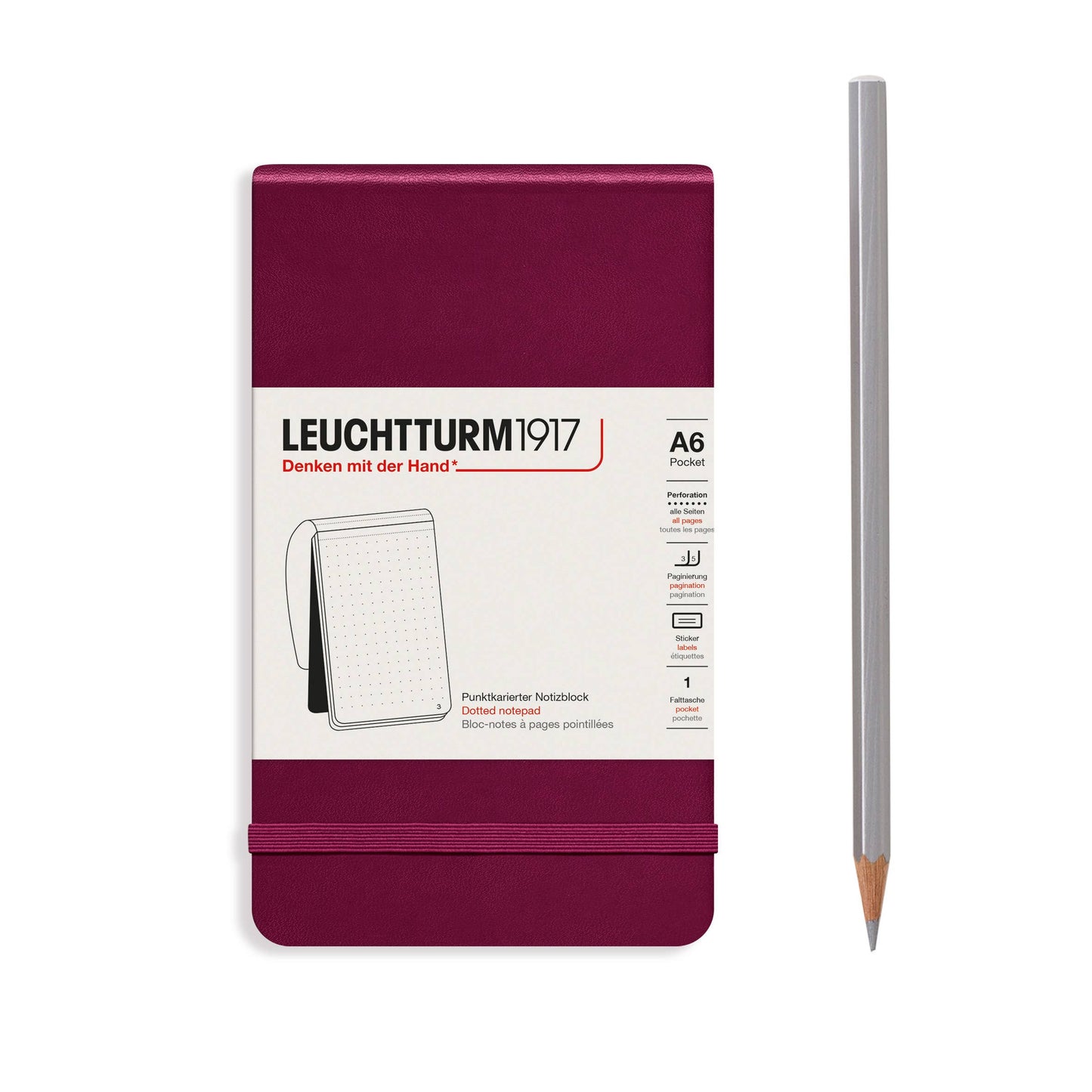 Notepads Pocket (A6): Lilac / Dotted