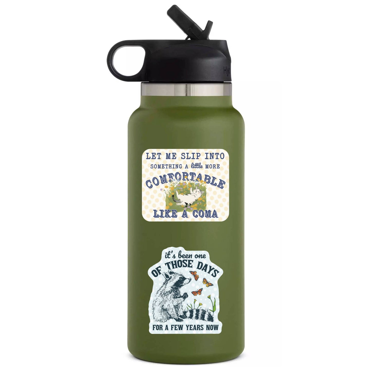 Mental Health Butterfly Raccoon High Quality Vinyl Sticker