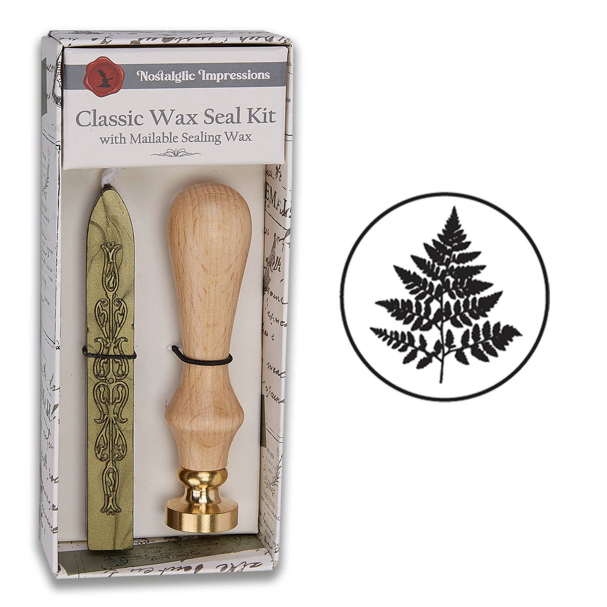 Nature-Inspired Wood Handle Wax Seal Kits: Wildflowers
