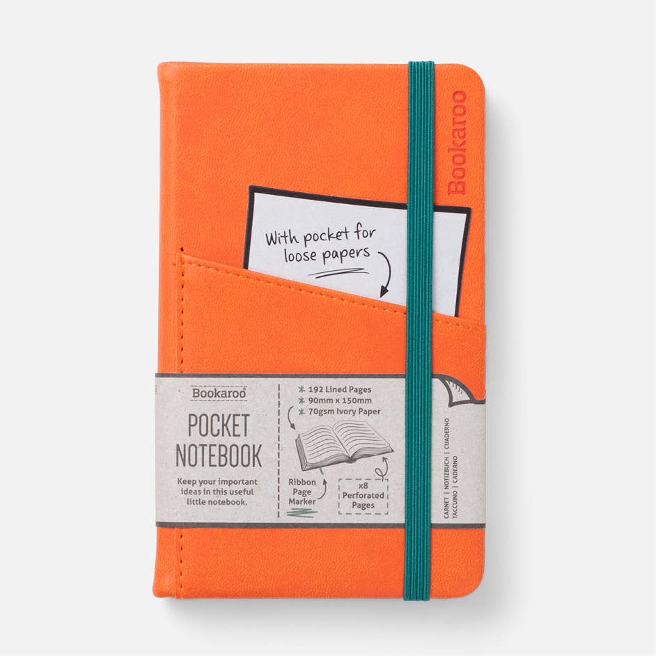 Bookaroo A6 Pocket Notebook: Charcoal