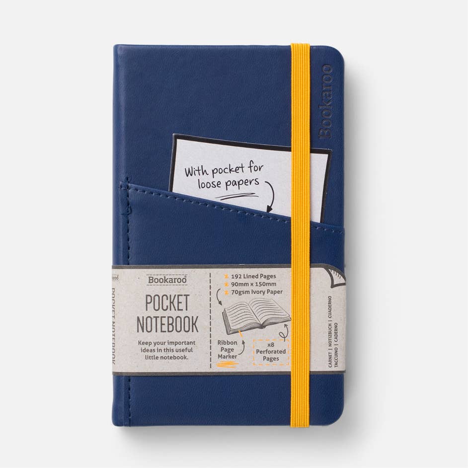 Bookaroo A6 Pocket Notebook: Charcoal