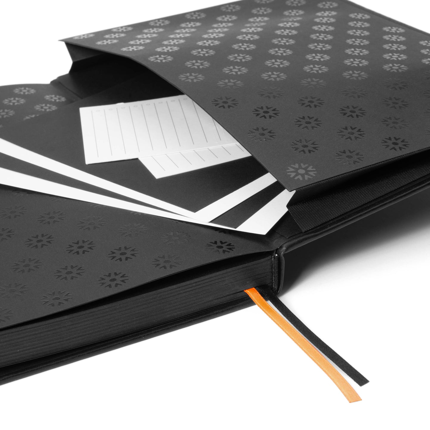 Pitch Black Dot Grid Notebook | (Black Pages) A5 & B5 Sizes : A5