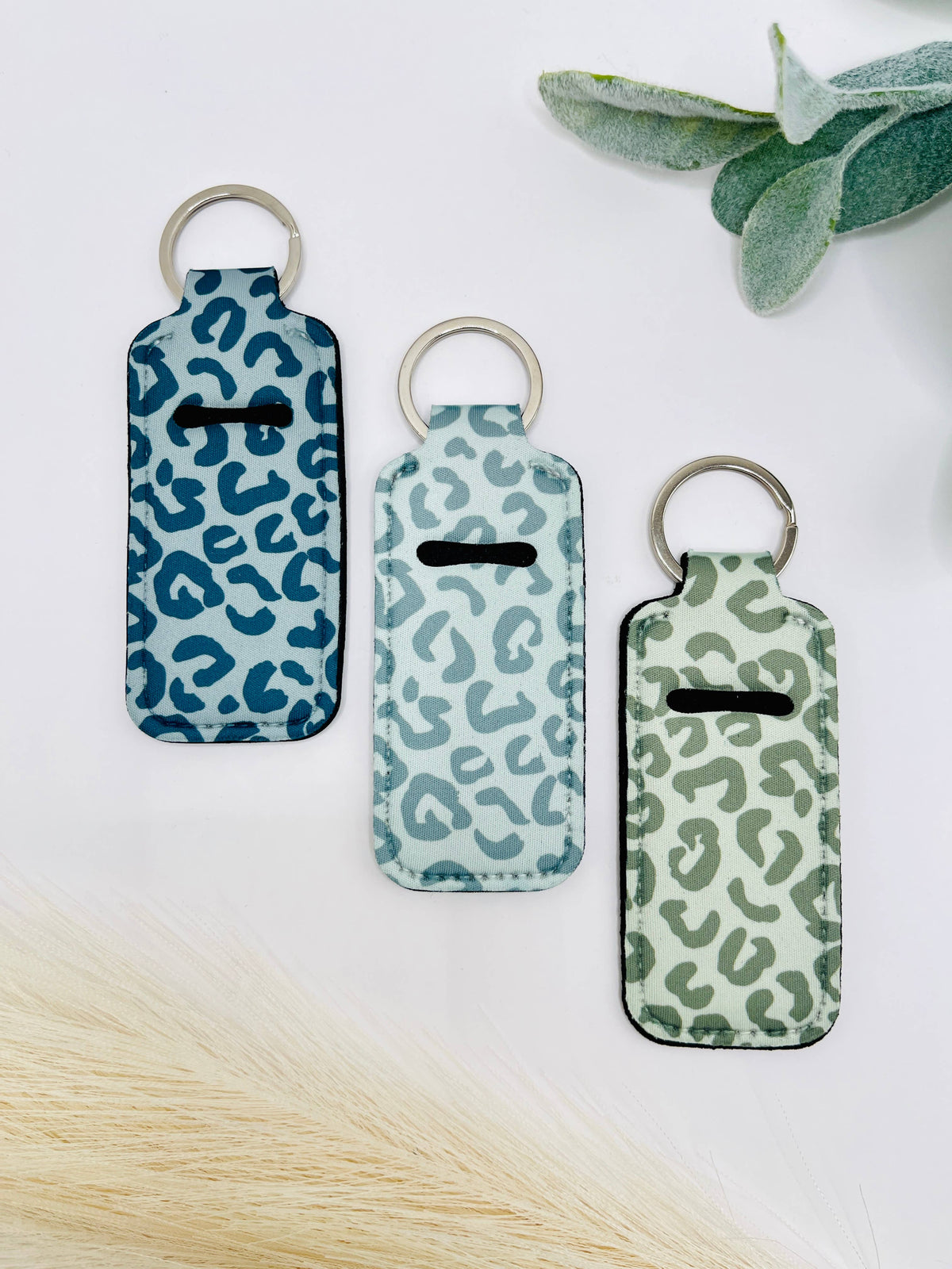 Cheetah Chapstick Holder Keychain | Trendy Accessory : 9