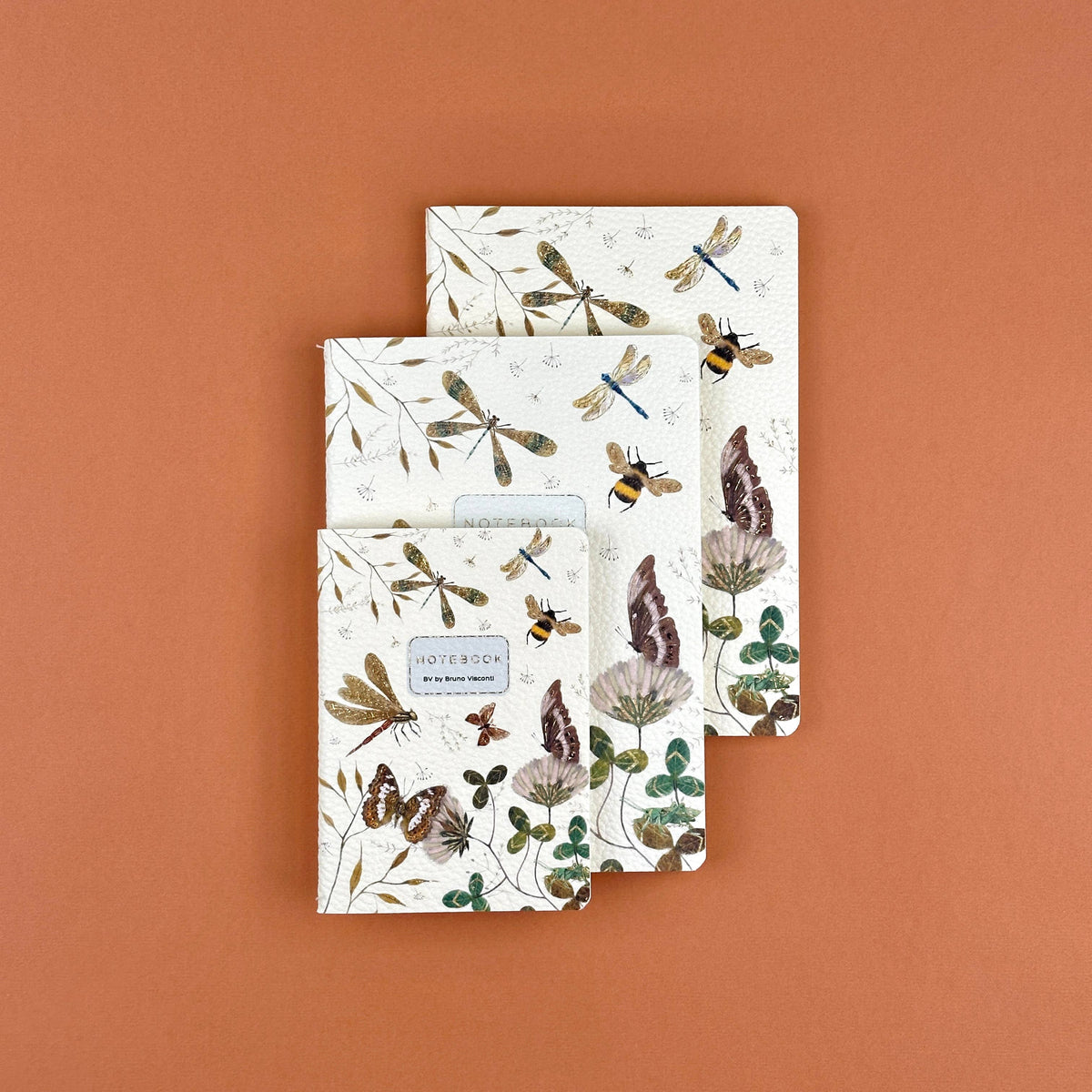 Vegan Leather A6 Passport Notebook - Butterflies and Friends