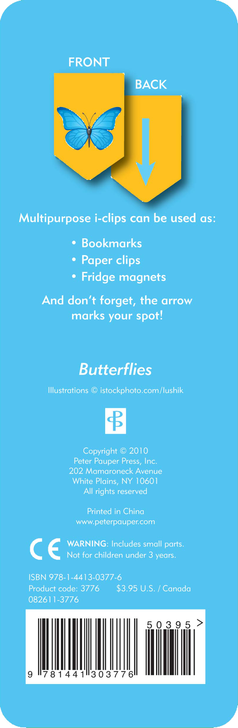 Butterflies i-Clips Magnetic Page Markers