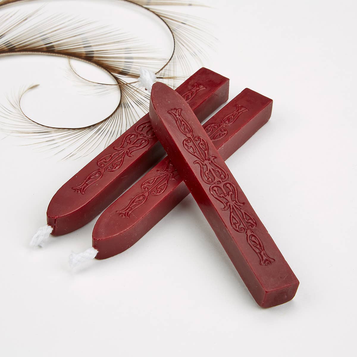 Sealing Wax Sticks with wick 3PK- 25+ colors: Chocolate/Gold/Moss Green