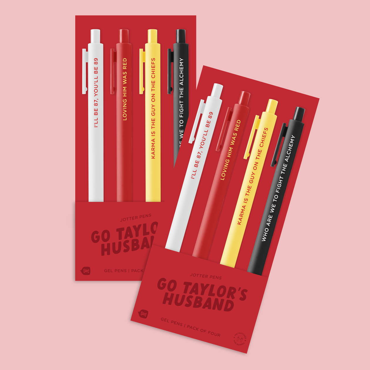Tay Tay Jotter 4 Packs: Go T*ylor's Husband