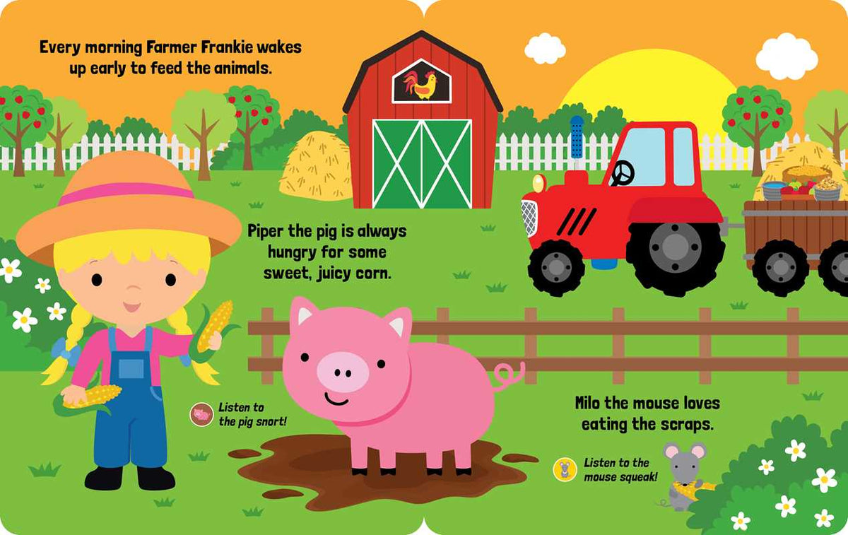 On the Farm: Sound Book by: Board Books; 8 pages / English