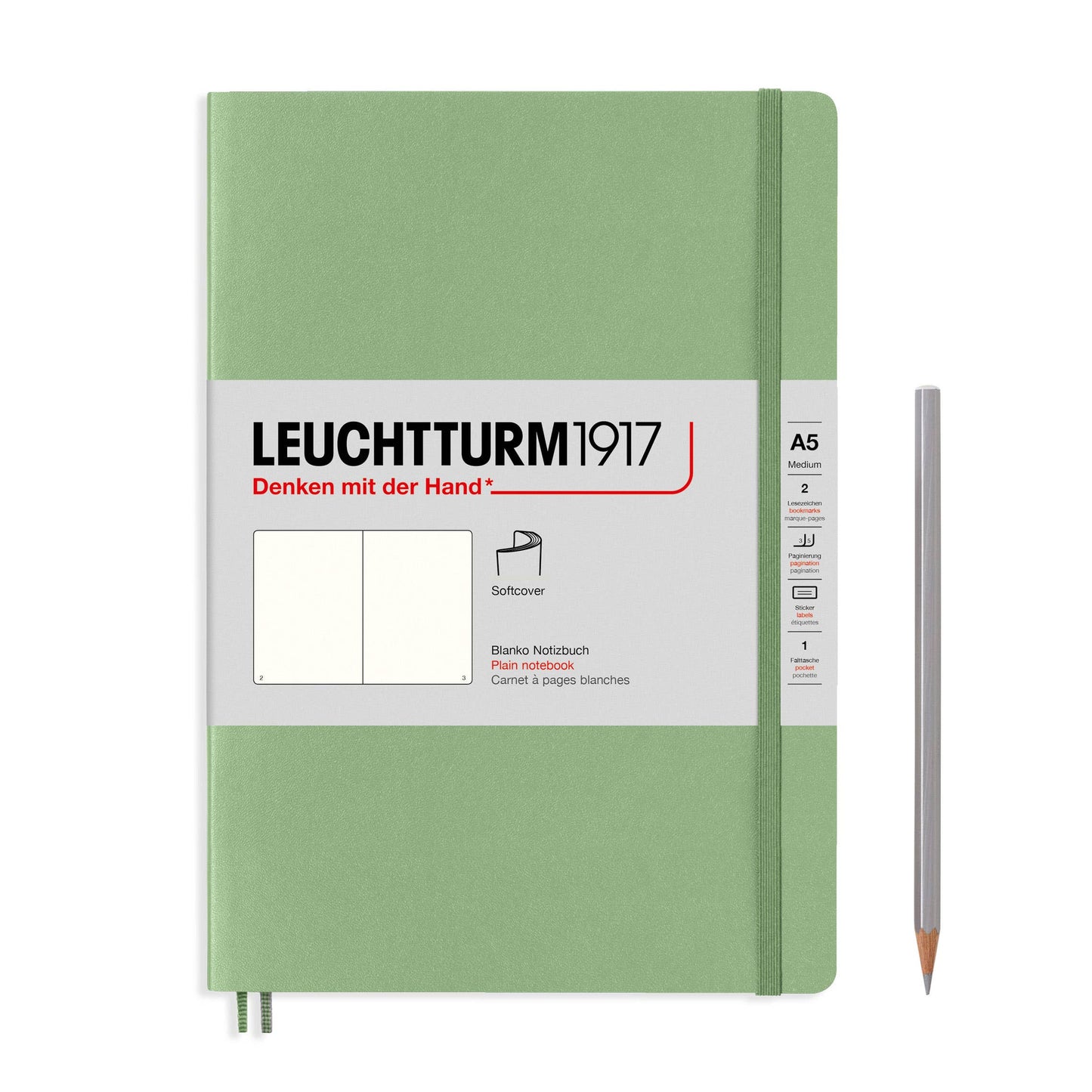 Notebooks - Medium (A5): Dotted / Hardcover / Powder