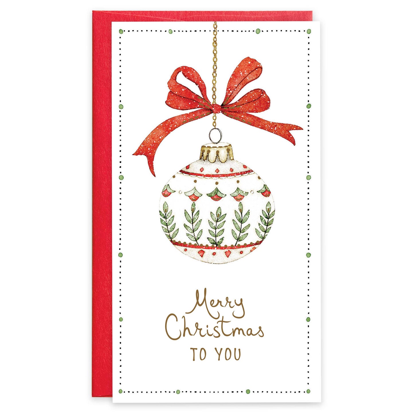 Packaged Money Gift Card Holder - Christmas Joyful Ornament