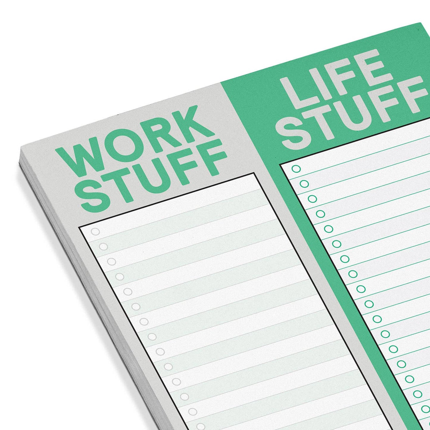 Work Stuff / Life Stuff Perforated Pad