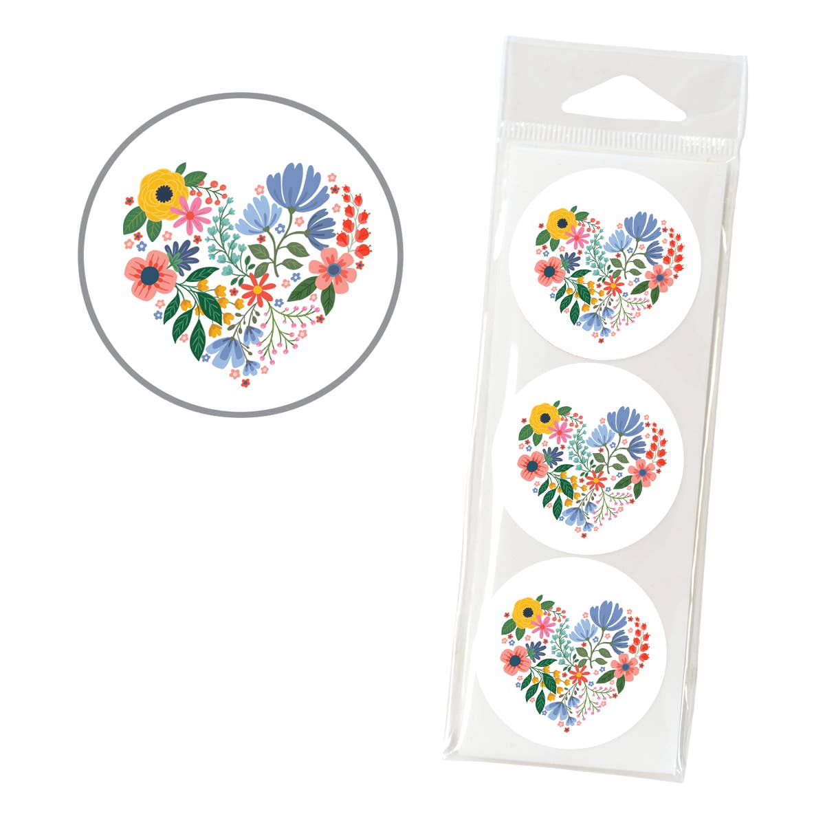Envelope Seals - Flower Heart