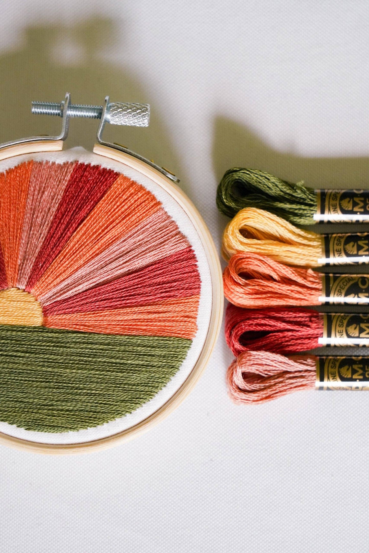 Mini Sunset 3" Hoop DIY Embroidery Kit