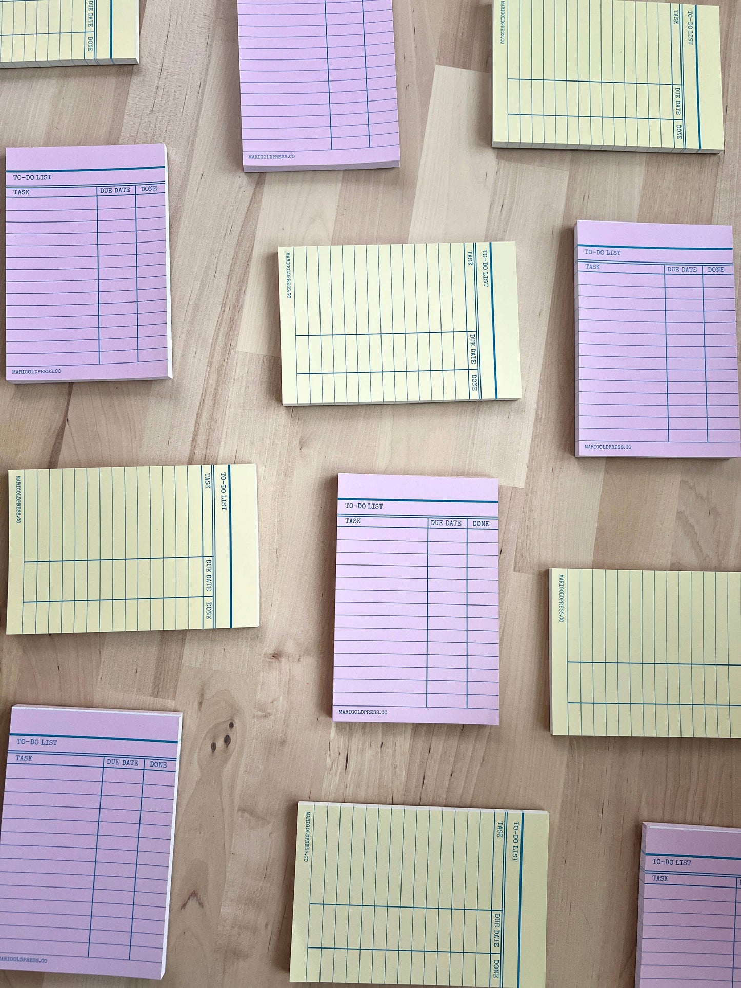 Pink -Library Card Notepad