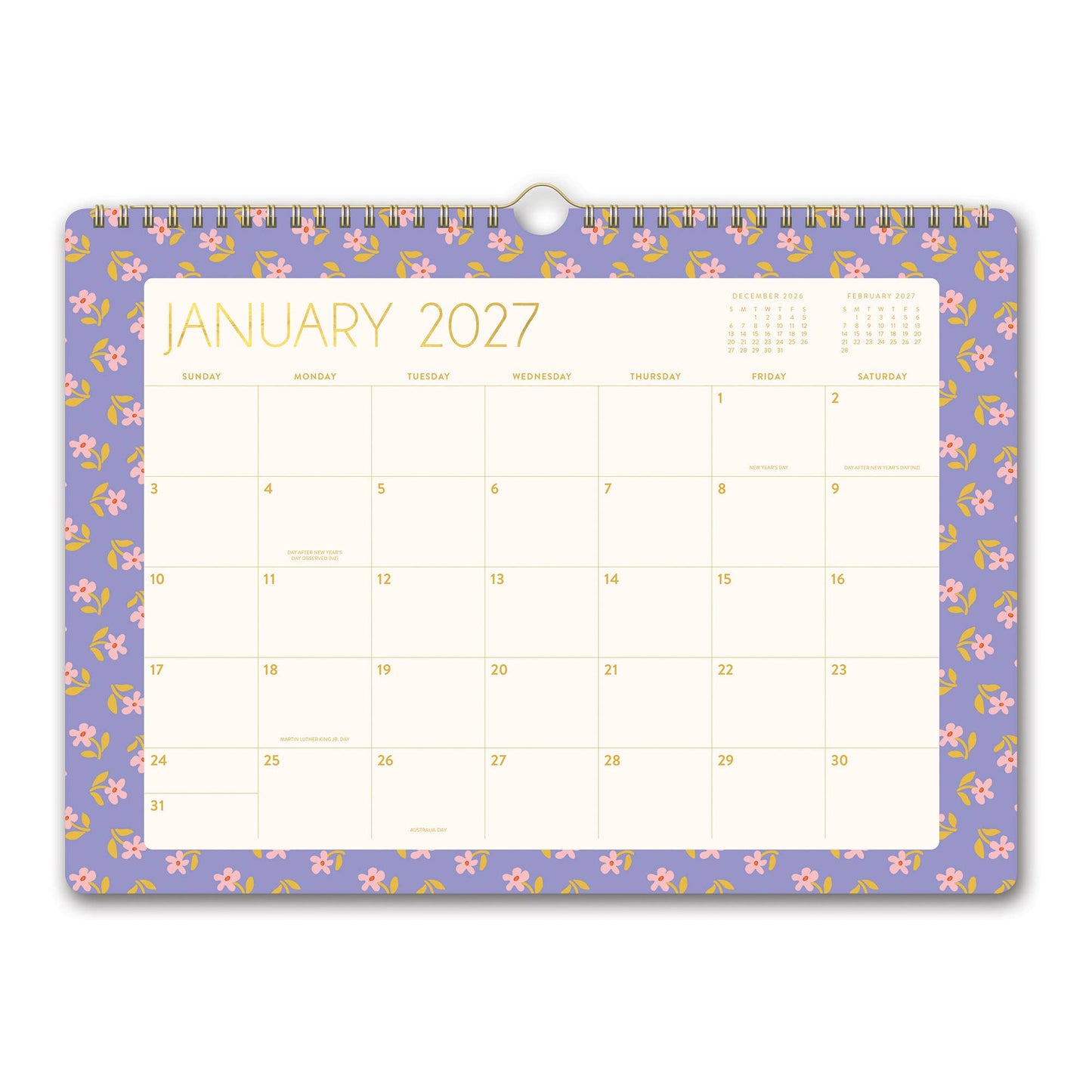 2027 Secret Garden Deluxe Wall Calendar