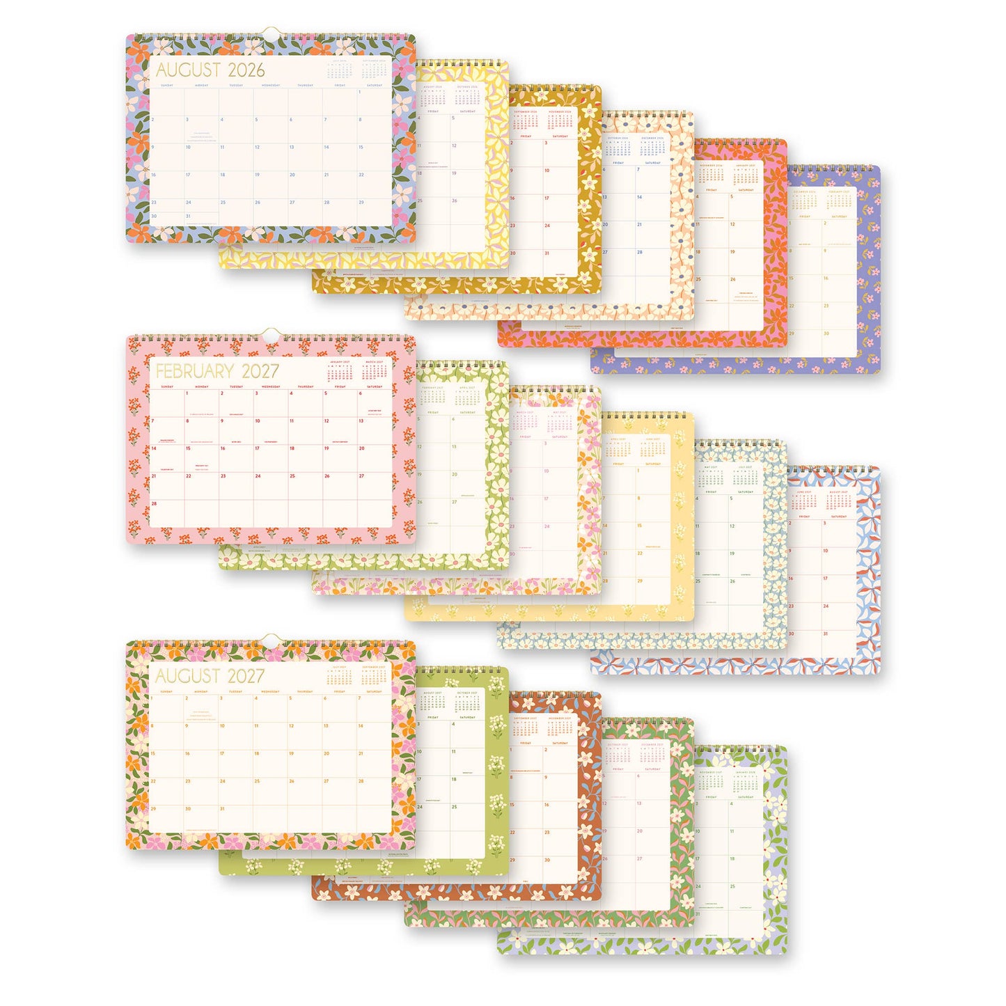 2027 Secret Garden Deluxe Wall Calendar