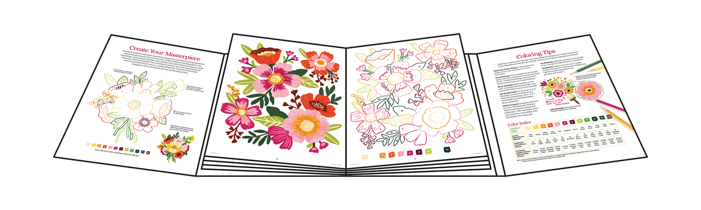 ColorMaps: Garden: Color-Coded Patterns Adult Coloring Book