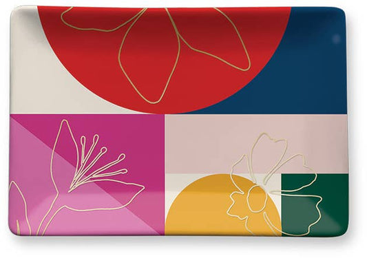 PORCELAIN TRAY MODERN MOM GEO MULTI