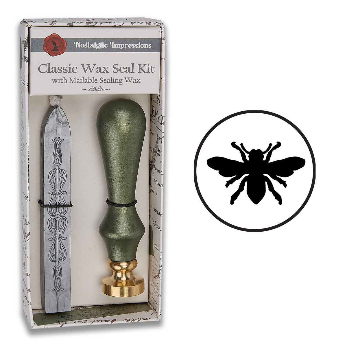 Nature-Inspired Wood Handle Wax Seal Kits: Wildflowers
