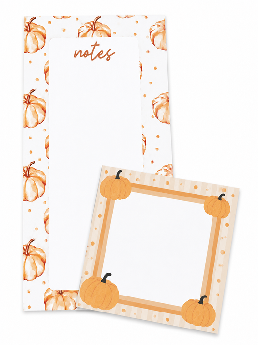 Pumpkin Harvest Notepad Set (2-Piece)