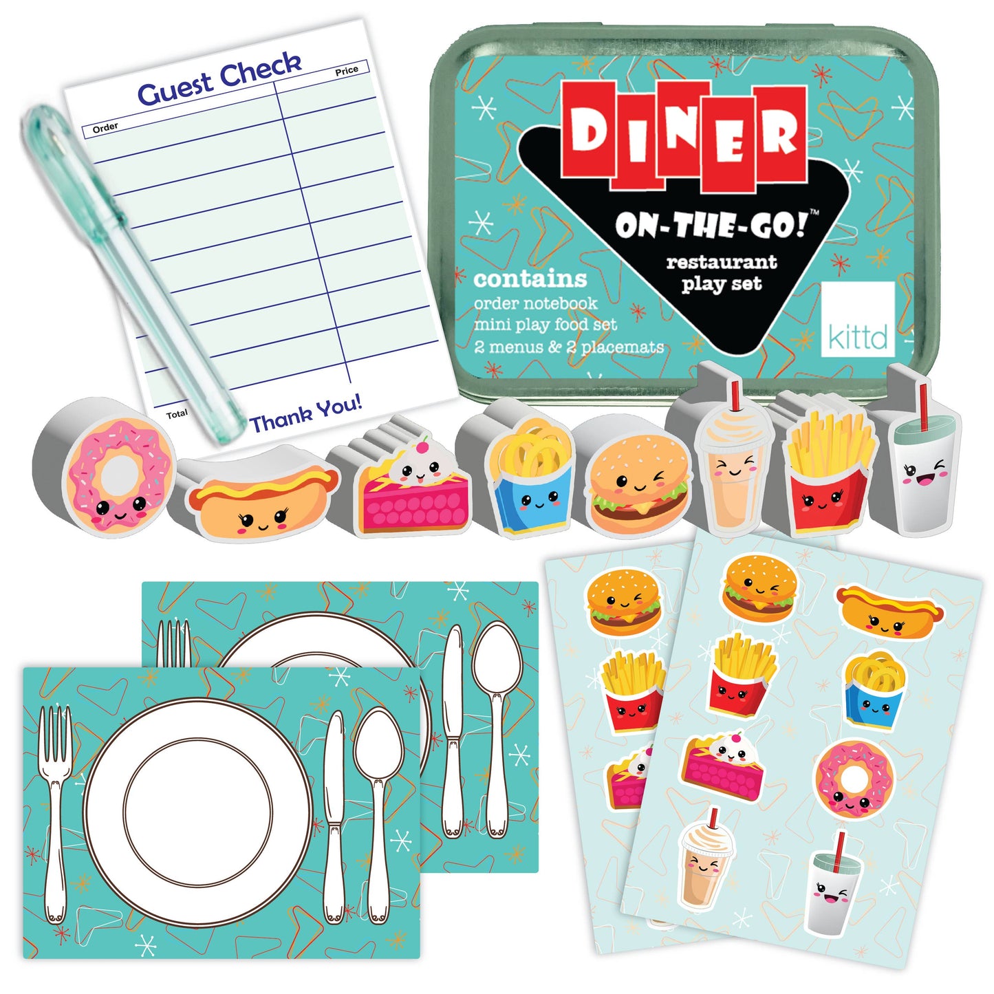 Diner On-the-Go Summer Travel Game Gift Kids Toy Gift