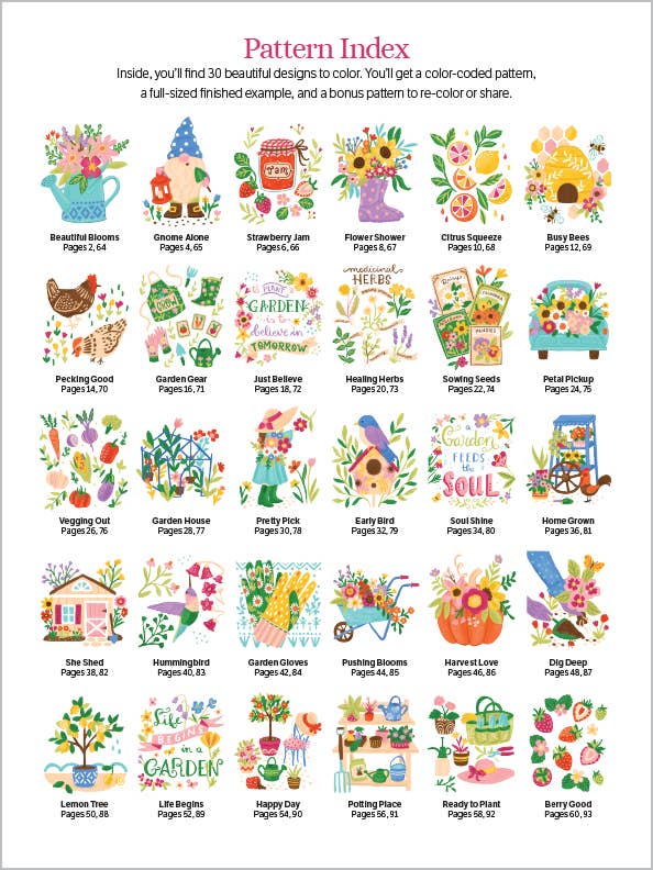 ColorMaps: Garden: Color-Coded Patterns Adult Coloring Book